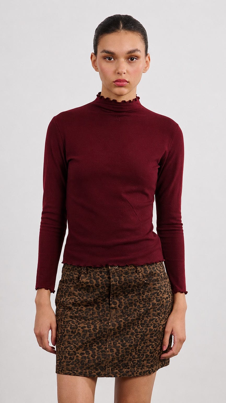 Molly Bracken Tops Molly Bracken Mock Neck Undersweater - Multiple Colors 29534174 Molly Bracken Mock Neck Undersweater - Multiple Colors