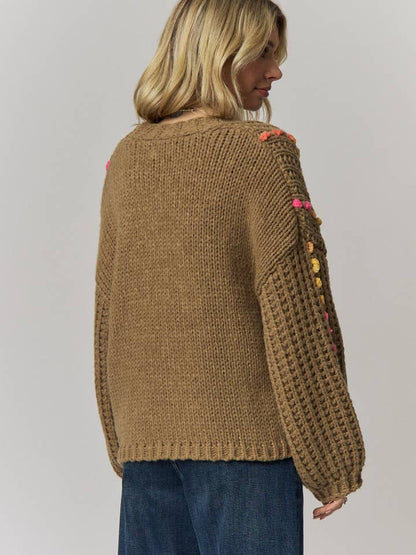 Madelyn Cardigans Multicolor Stitch Knit Cardigan Multicolor Stitch Knit Cardigan