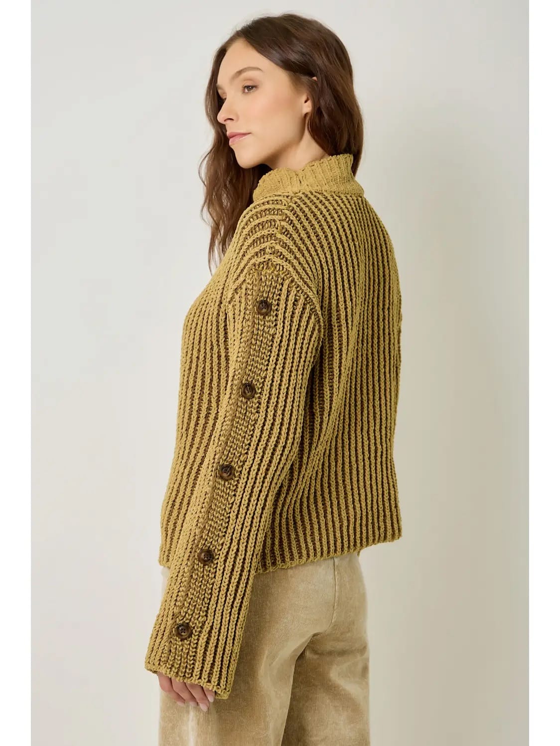 Mystree Sweaters Mystree Two Tone Velvety Chenille Sweater - Multiple Colors Mystree Two Tone Velvety Chenille Sweater - Multiple Colors