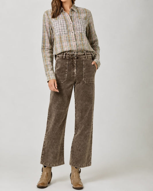 Mystree Pants Mystree Washed Corduroy Trouser 43789790 Mystree Washed Corduroy Trouser