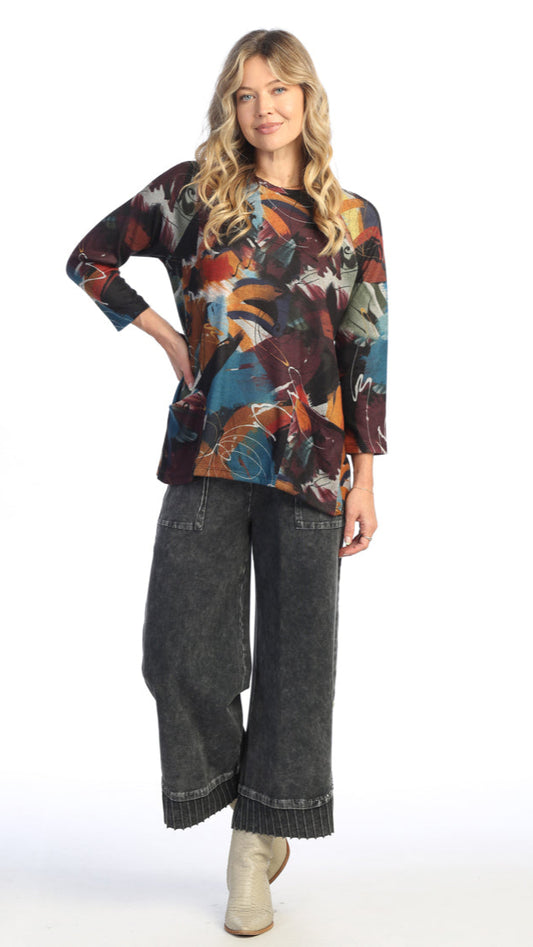 Jess & Jane Novelty Brush Patch Pocket Tunic