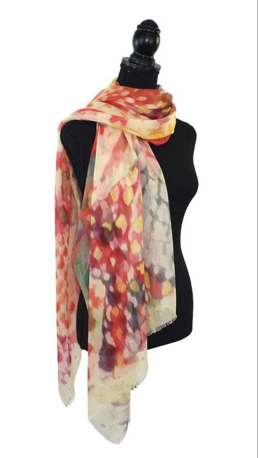 Dupatta Oceane Diamond Motif Scarf - Multiple Colors
