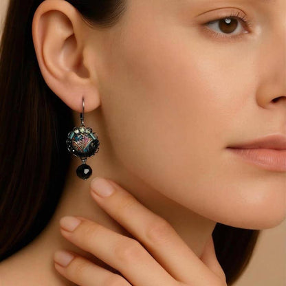 Melizi Jewelry Earrings Melizi Jewelry Black Fantasy Crystal Earrings 11115742 Melizi Jewelry Black Fantasy Crystal Earrings