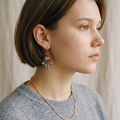 Melizi Jewelry Earrings Melizi Jewelry Silk Mosaic Crystal Earrings 27565278 Melizi Jewelry Silk Mosaic Crystal Earrings