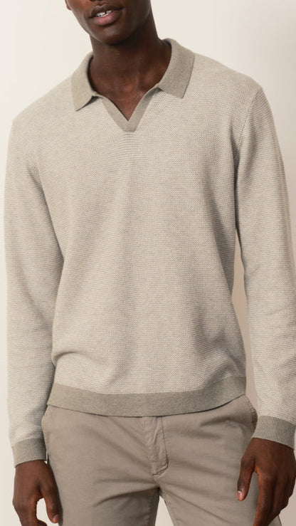 Marine Layer Liam Long Sleeve Sweater Polo