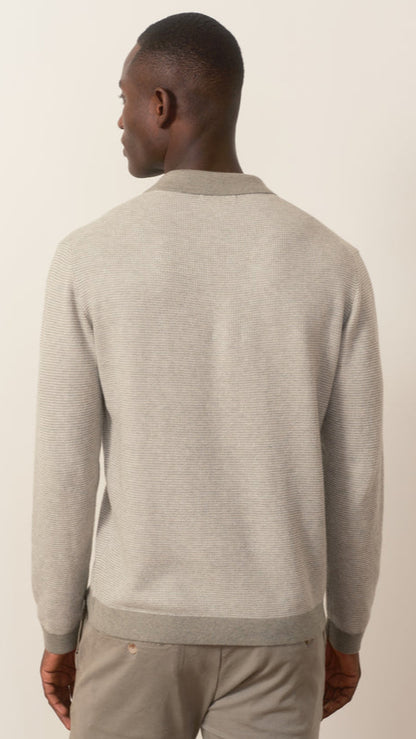 Marine Layer Liam Long Sleeve Sweater Polo
