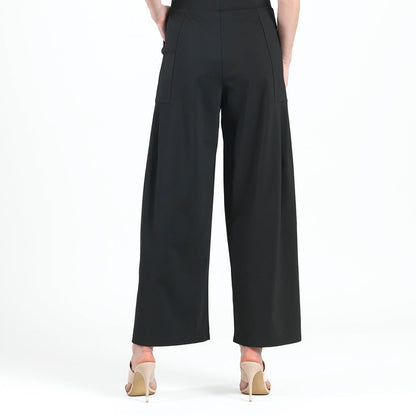 Clara Sunwoo Knit Pleated Wide Leg Pocket Pant