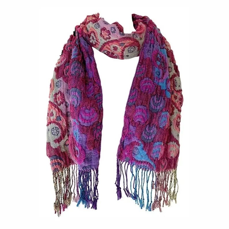 J & X Scarves Paisley Knit Scarf - Multiple Colors Paisley Knit Scarf - Multiple Colors