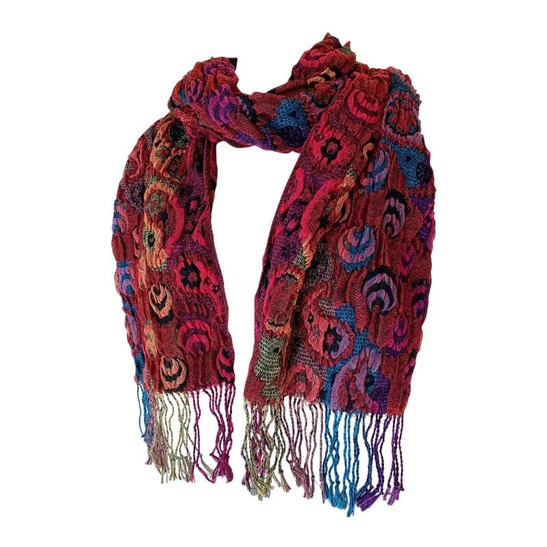 J & X Scarves Paisley Knit Scarf - Multiple Colors Paisley Knit Scarf - Multiple Colors