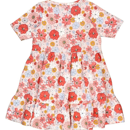 RuffleButts Peace Love and Wildflowers Ruffle Dress