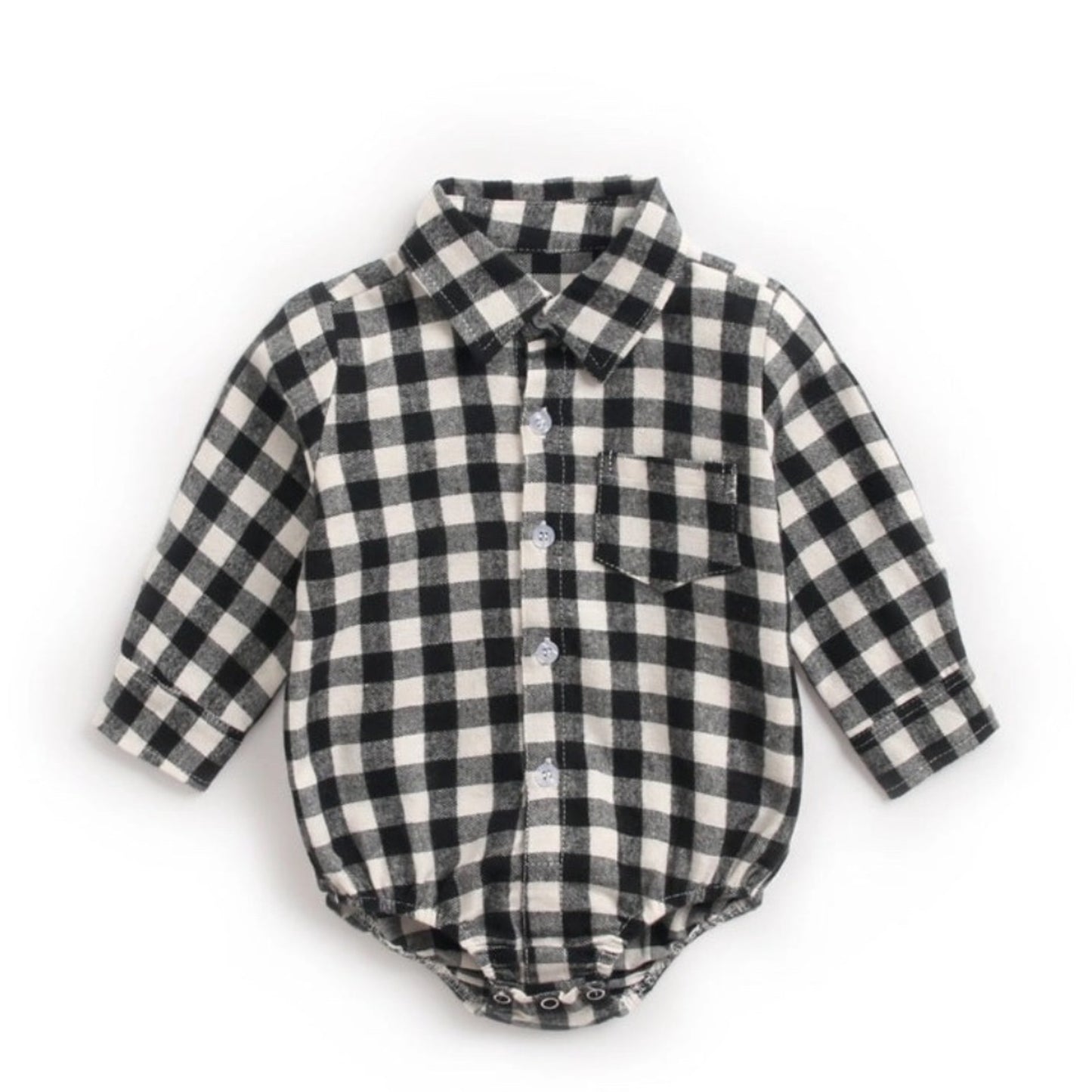 MyKids USA Long Sleeve Plaid Button Shirt