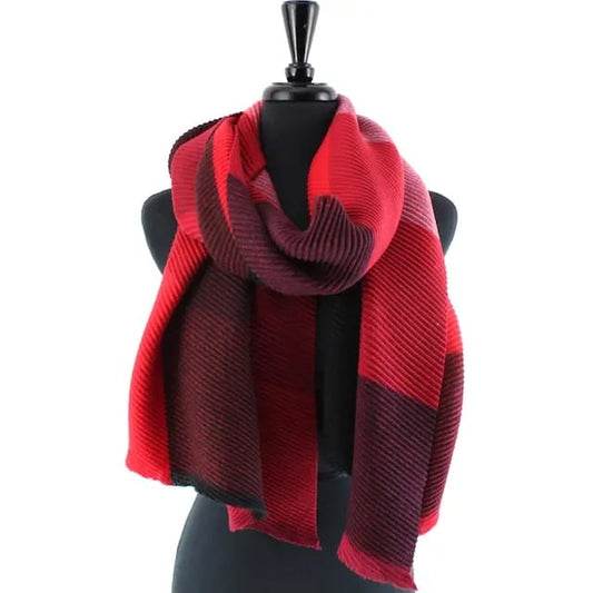 Pretty Persuasions Scarves Pretty Persuasions Merrymaking Pleated Scarf - Multiple Colors 83934174 Pretty Persuasions Merrymaking Pleated Scarf - Multiple Colors