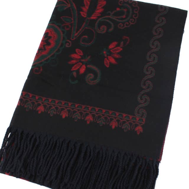 Pretty Persuasions Scarves Pretty Persuasions Artisan Vine Reversible Scarf - Multiple Colors Pretty Persuasions Artisan Vine Reversible Scarf - Multiple Colors