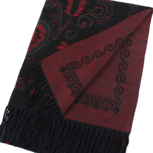 Pretty Persuasions Scarves Pretty Persuasions Artisan Vine Reversible Scarf - Multiple Colors 05807326 Pretty Persuasions Artisan Vine Reversible Scarf - Multiple Colors