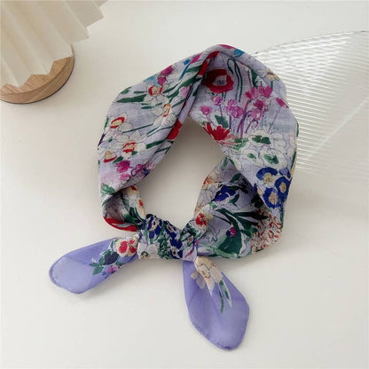 ACCITY Scarves Floral Lightweight Square Head Scarf - Multiple Prints 46453470 Floral Lightweight Square Head Scarf - Multiple Prints