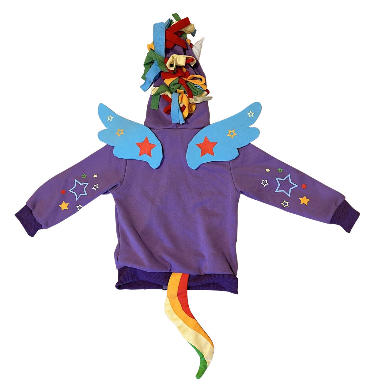 Doodle Pants Purple Rainbow Unicorn 3D Hoodie