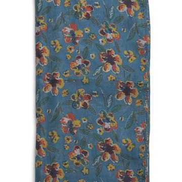 Quintessential Scarves Quintessential Alberta Silk Scarf 59129054 Quintessential Alberta Silk Scarf Blue