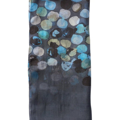 Quintessential Scarves Quintessential Spot Slate Silk Scarf Quintessential Spot Slate Silk Scarf