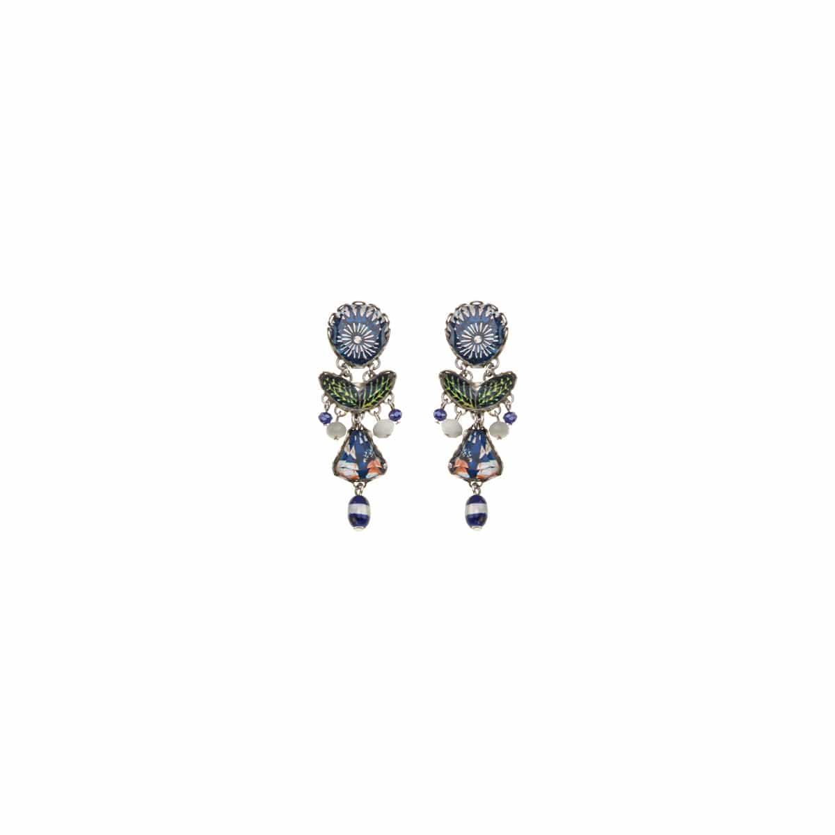 Ayala Bar Earrings Ayala Bar Blue Domes Aphrodite Earrings 25080542 Ayala Bar Blue Domes Aphrodite Earrings