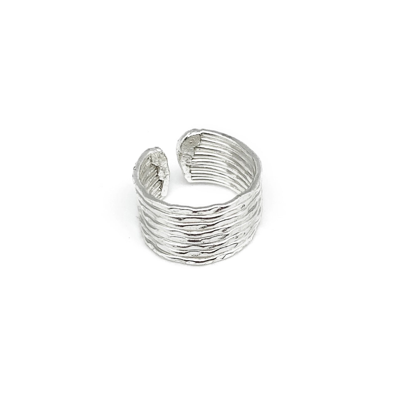 Anju Jewelry Silver Hammered Band Ring