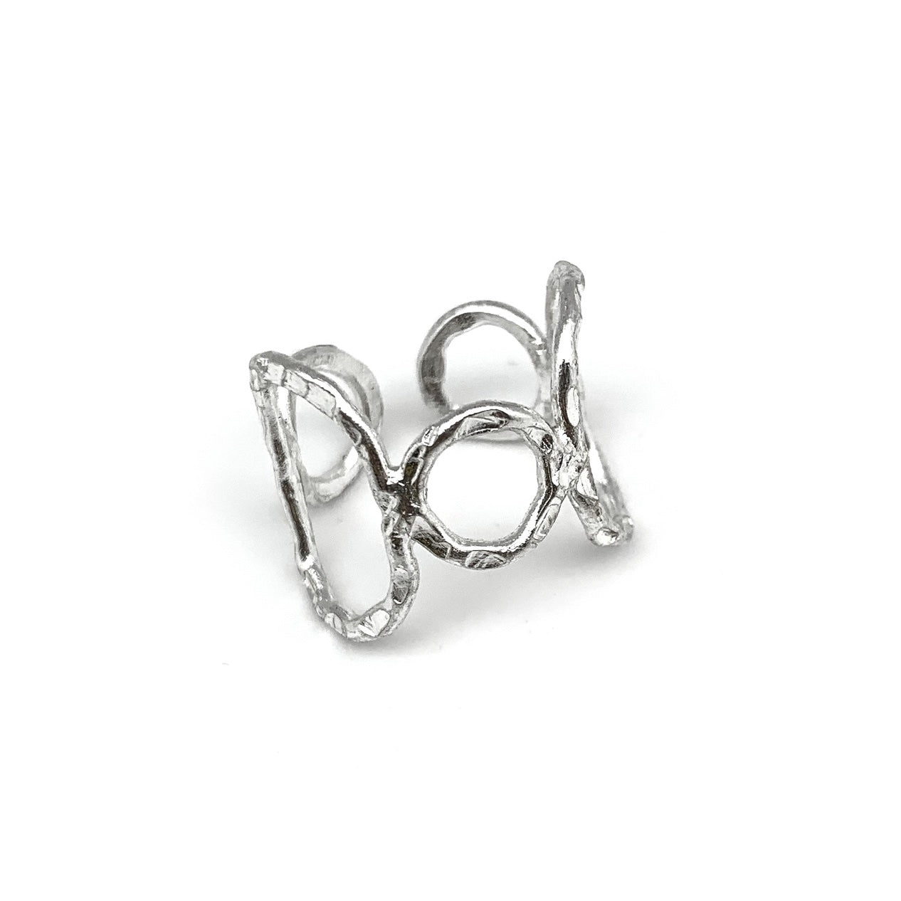 Anju Jewelry Silver Abstract Circle Ring