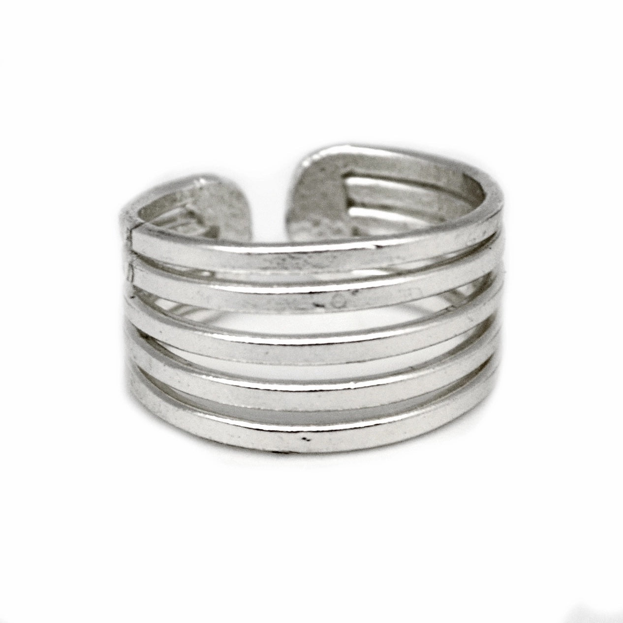Anju Jewelry Silver Thick Band Ring