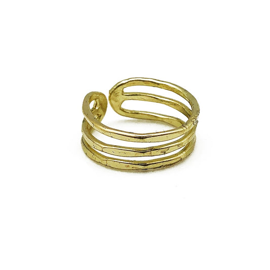 Anju Jewelry Gold Textured Ring