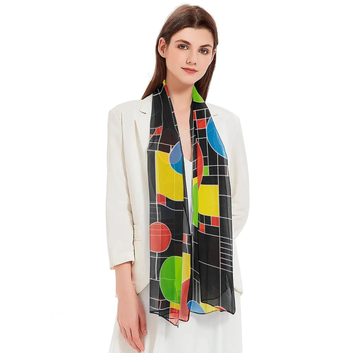 RainCaper Scarves RainCaper Frank Lloyd Wright Coonley Playhouse Scarf RainCaper Frank Lloyd Wright Coonley Playhouse Scarf