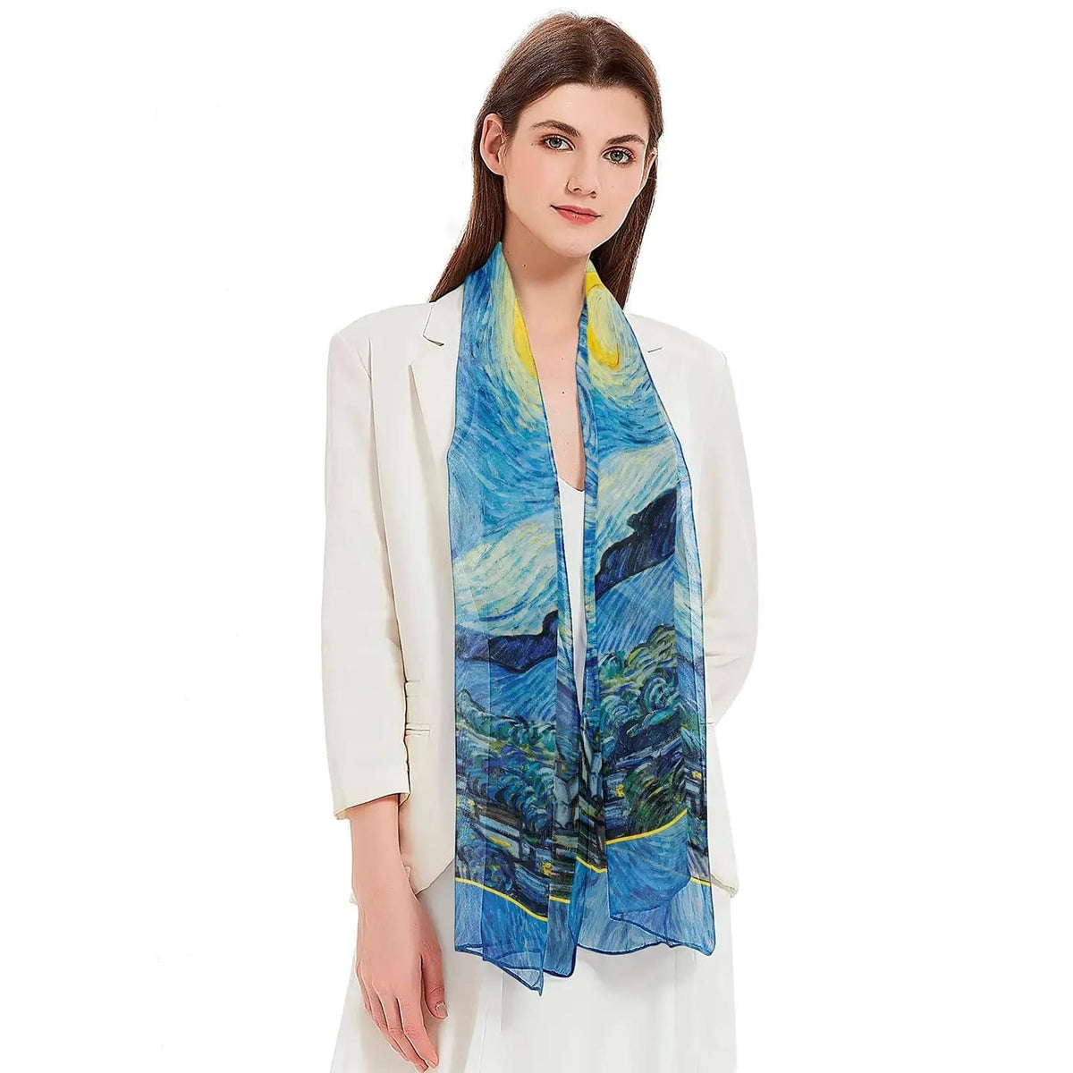 RainCaper Scarves RainCaper Van Gogh Starry Night Scarf RainCaper Van Gogh Starry Night Scarf