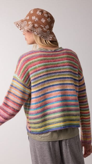 Wishlist Sweaters Rainbow Knit Sweater Rainbow Knit Sweater