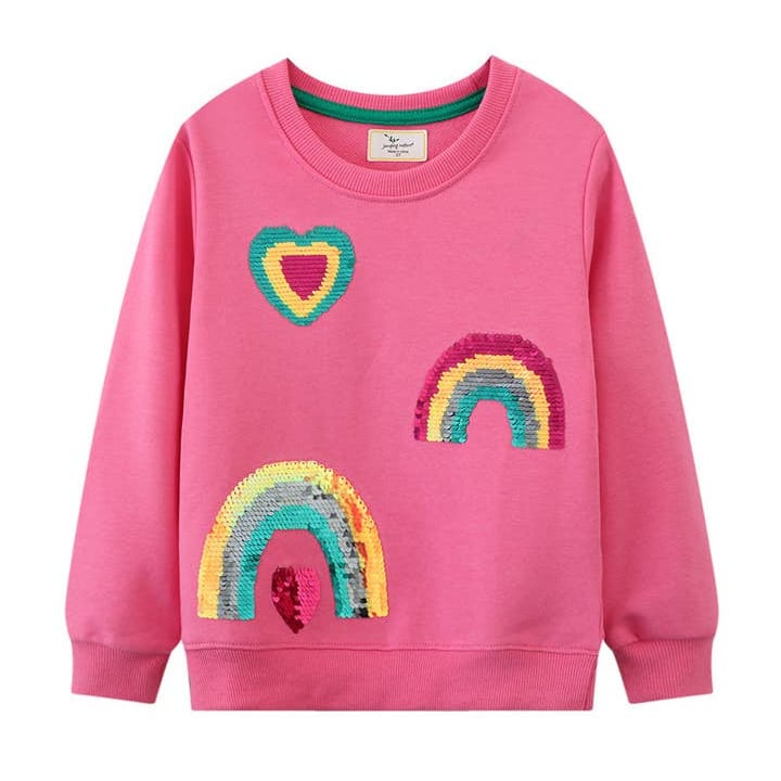 The Find Peaks Children's Clothing The Find Peaks Rainbow Sequin Sweatshirt The Find Peaks Rainbow Sequin Sweatshirt