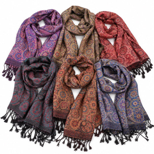 Rapti Scarves Scarves Rapti Kani Circle Scarf 67914718 Rapti Kani Circle Scarf