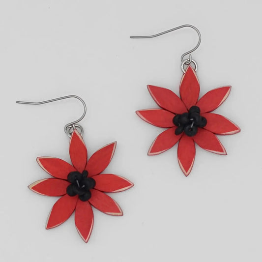 Sylca Amaya Flower Dangle Earrings - Multiple Colors