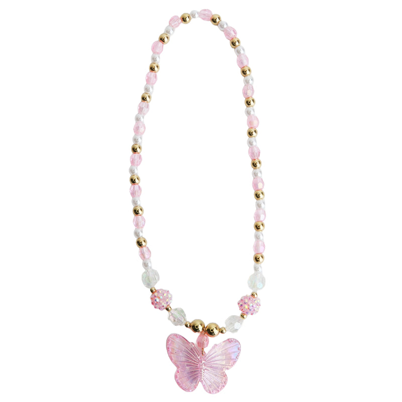 Sparkle Sisters Butterfly Pendant Necklace