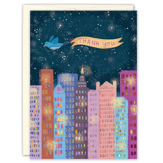 City Lights Thank You Card