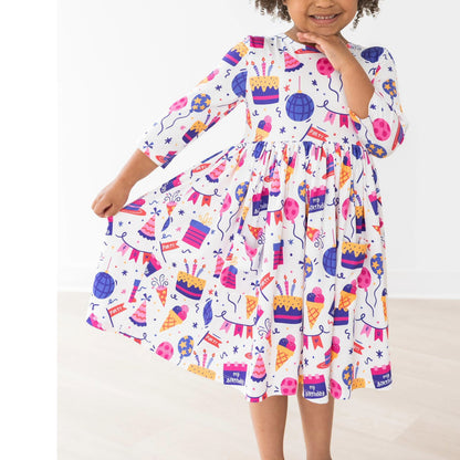 Mila & Rose Pocket Twirl Dress - Multiple Colors