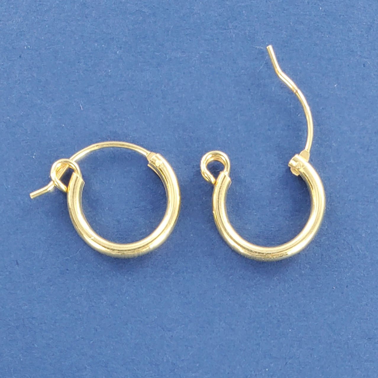 SilverStar Gold Plated Hoops - Multiple Sizes