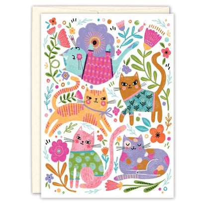 Colorful Cats Card