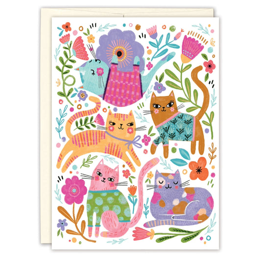 Colorful Cats Card