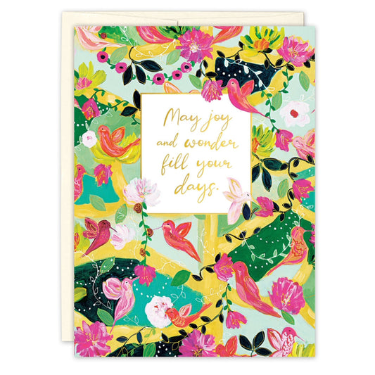 Hummingbird Tree Birthday Card