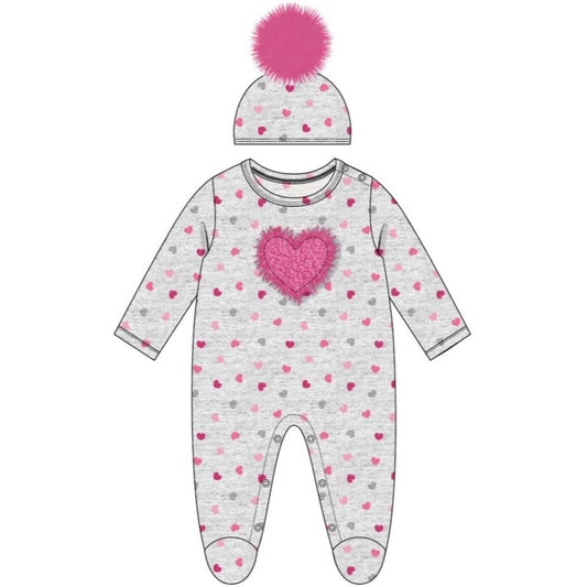 Rose Textiles Interlock Coverall with Hat - Multiple Prints