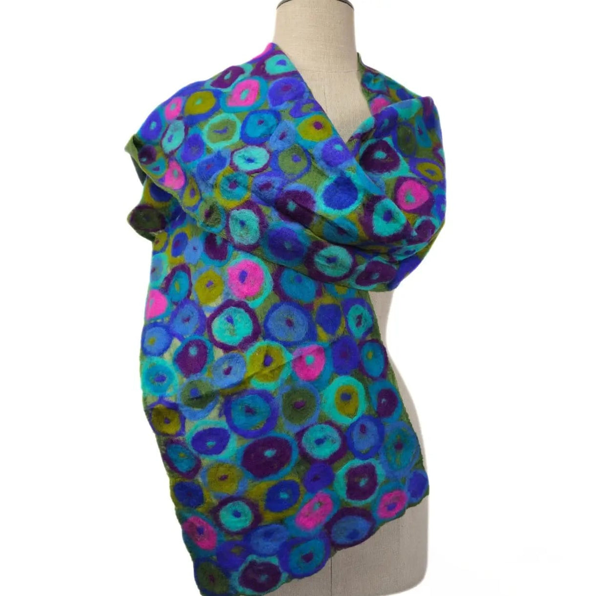 Feltiful Scarves Retro Dot Felted Scarf Retro Dot Felted Scarf