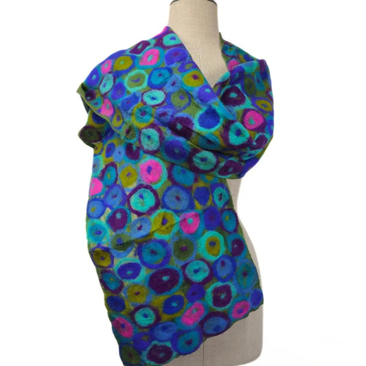 Feltiful Scarves Retro Dot Felted Scarf Retro Dot Felted Scarf