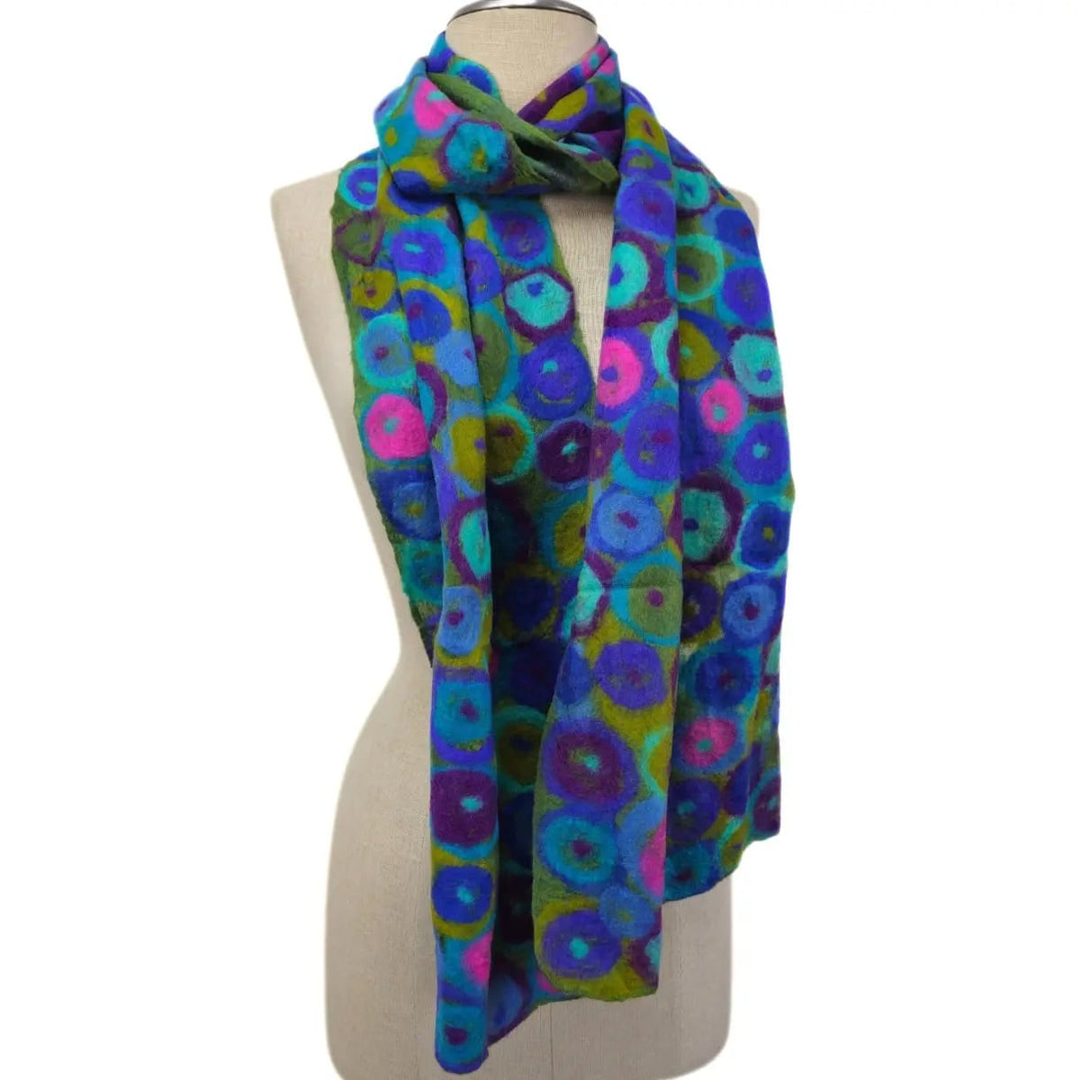 Feltiful Scarves Retro Dot Felted Scarf Retro Dot Felted Scarf