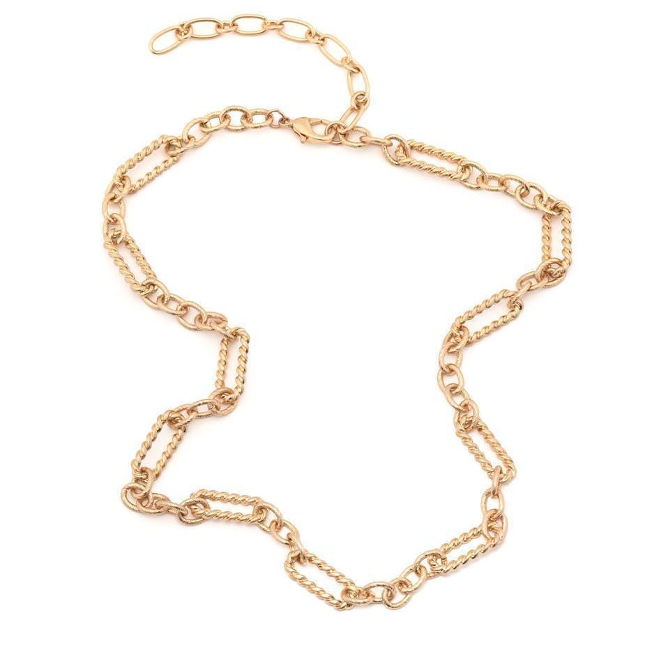 Joy Susan Necklaces Rope Link Chain Necklace - Multiple Metals Rope Link Chain Necklace - Multiple Metals
