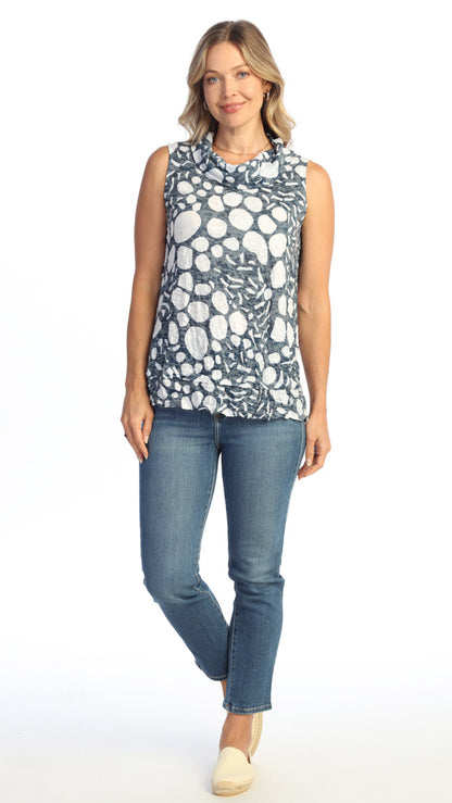 Jess & Jane Crushed Cowl Neck Tank