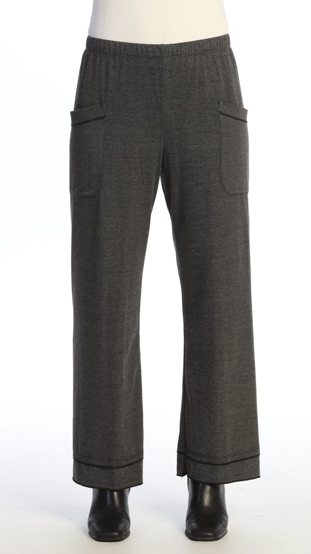 Jess & Jane Pants Jess & Jane Heather Fleece Pants with Layered Hem - Multiple Colors Jess & Jane Heather Fleece Pants with Layered Hem - Multiple Colors