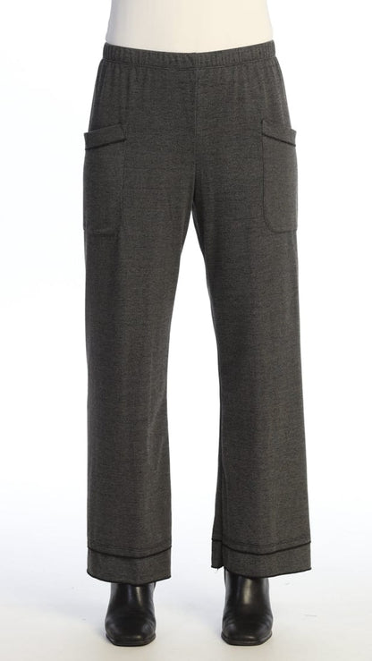 Jess & Jane Pants Jess & Jane Heather Fleece Pants with Layered Hem - Multiple Colors Jess & Jane Heather Fleece Pants with Layered Hem - Multiple Colors