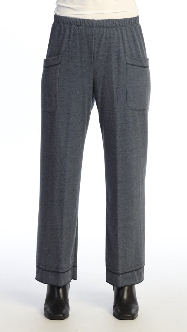 Jess & Jane Pants Jess & Jane Heather Fleece Pants with Layered Hem - Multiple Colors Jess & Jane Heather Fleece Pants with Layered Hem - Multiple Colors