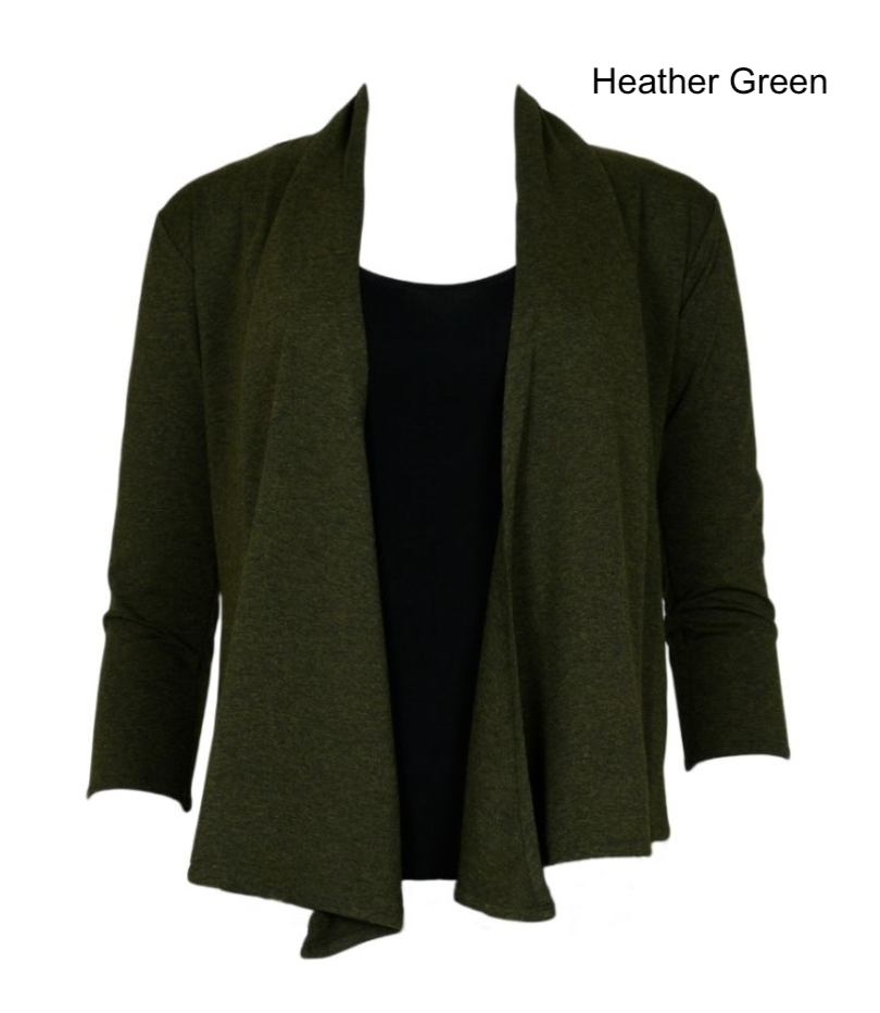 Salaam Thing 1 Wrap Jacket, Heather Green